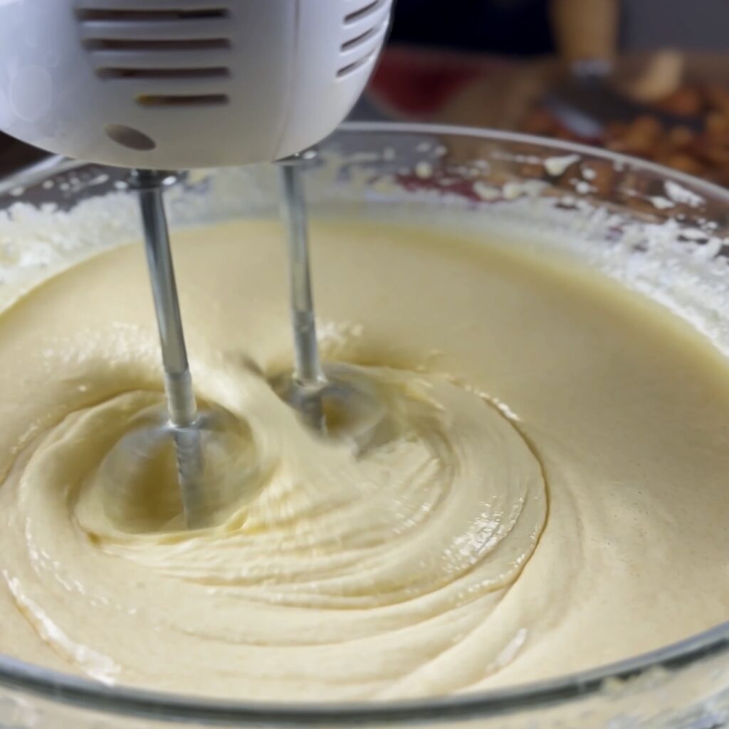 Whisking egg mixture in a bowl