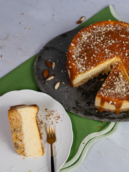 Carrot salted caramel cheesecake
