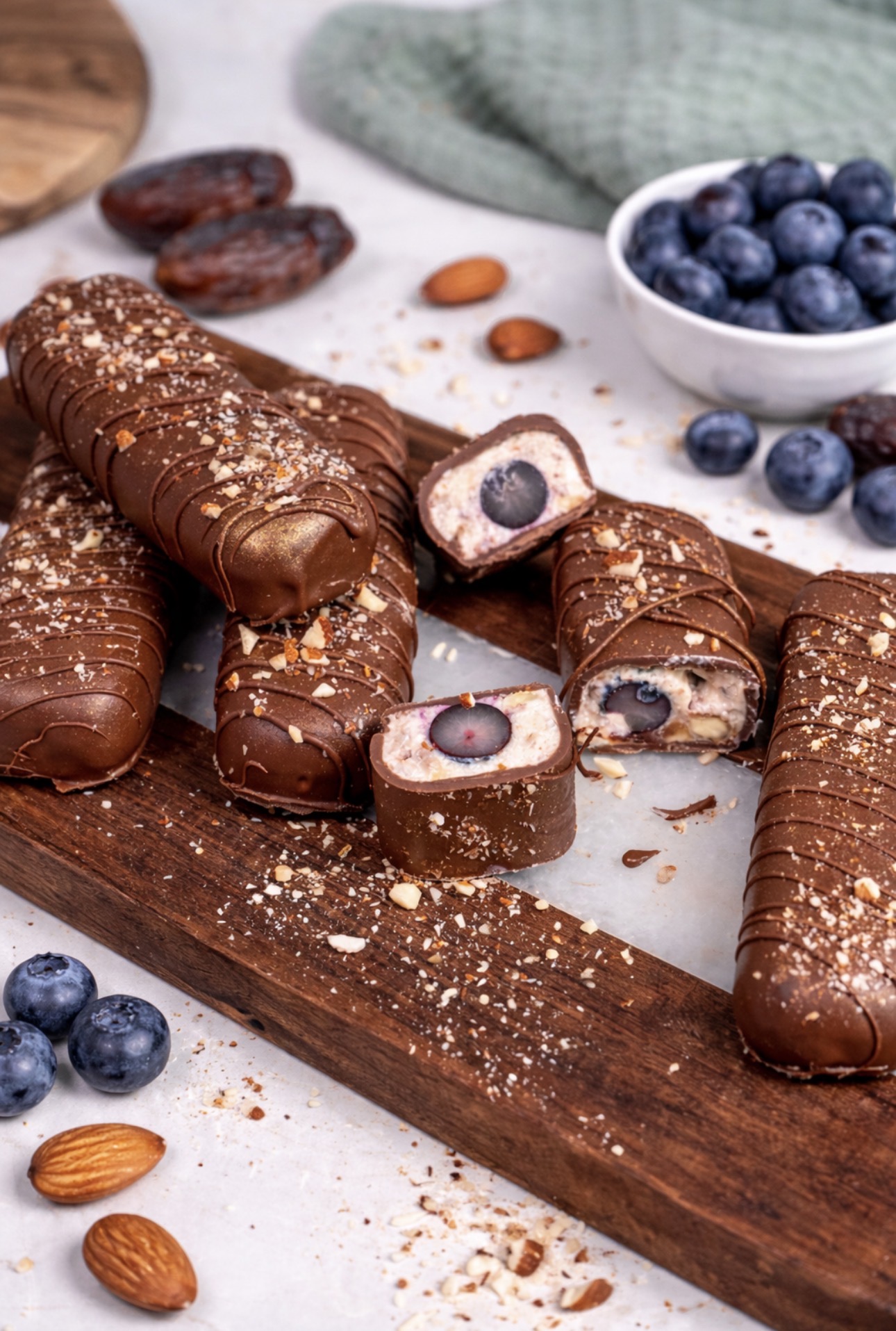 Chocolate Blueberry Protein Bars - Shicocooks