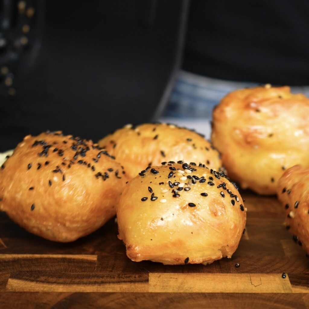 Crispy rice paper cheese balls straight from the air fryer